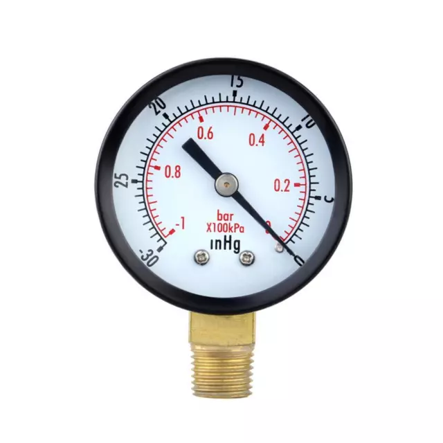 Mini Dial Air Vacuum Pressure Gauge Meter Vacuum Manometer-30inHg/ -1bar 5cm