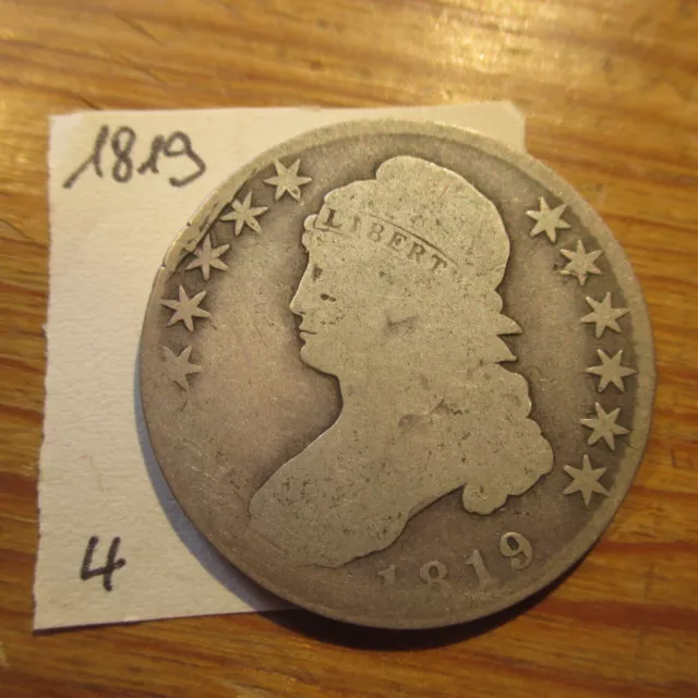 USA -- Half Dollar 1819 Capped Bust  -- Original + echt --