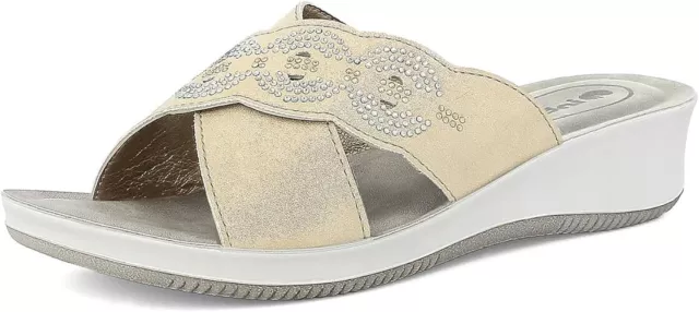 CIABATTE DONNA A Fasce Incrociate con Brillantini InBlu EUR 38 00 PicClick IT