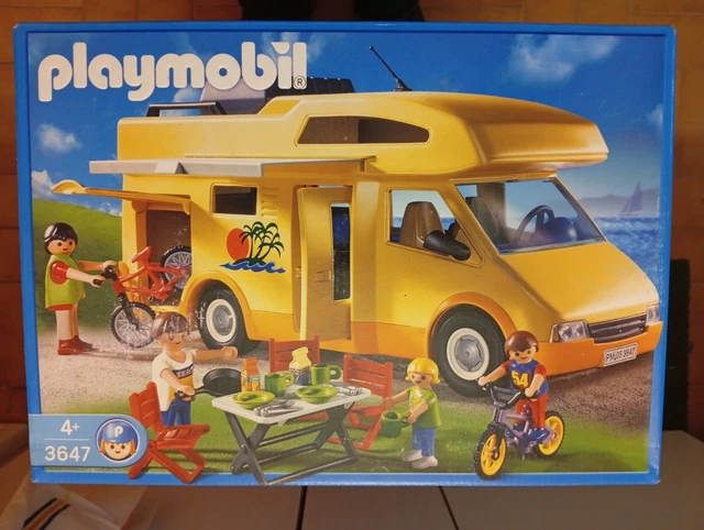 Coffre De Toit Gris Pour Camping Car Playmobil - Accessoire Vintage Pour Véhicules Playmobil