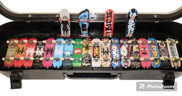 Tech Deck Finger Skateboard Set of 22 in Display Case- P. Rod, Kareem, T. Hawk