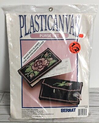 NUEVO 1992 de colección Bernat Plástico Lona Cartera Set Gafas de Rosa Estuche y Cubierta Chequera