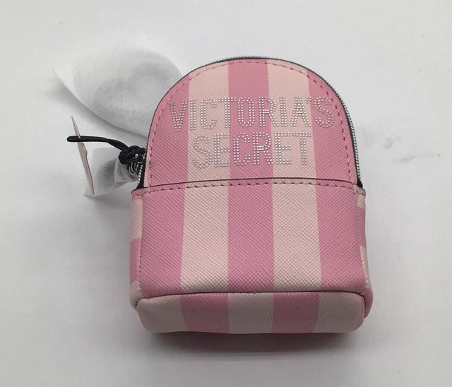 VICTORIA S SECRET Striped Backpack Keychain Brand New EUR 29