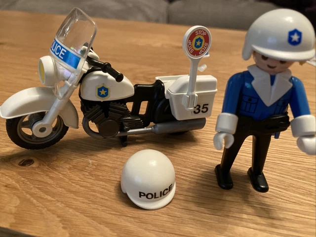 PLAYMOBIL. VINTAGE SET 3564 Police motorcycle . Geobra 1974.Complete £5 ...