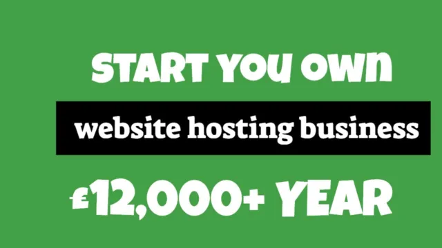 Start Your Own Hosting Business For Sale Earn Passive Income Make Money Online