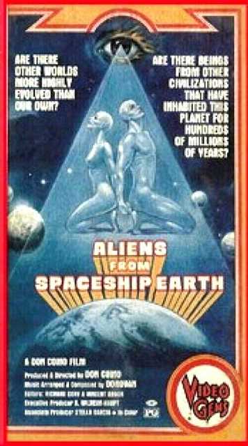 VHS ALIENS FROM SPACESHIP EARTH 1977 UBER Rare HTF Big Box VIDEO GEMS ...