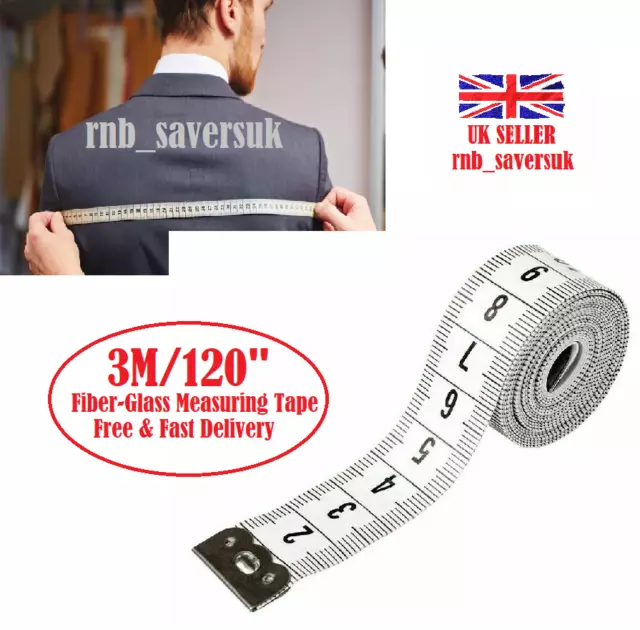 Body White Measuring Tape Ruler Sewing Tailor Tape Measure Soft Flat 60  /150cm