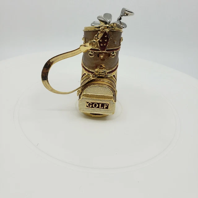 Jere Luxury Giftware, Bejeweled GAME OF FORES Golf Bag Trinket Box 