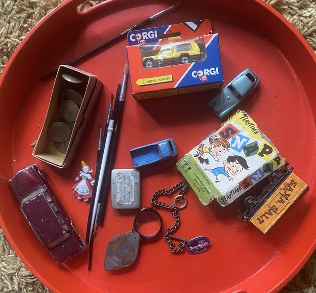 BUNDLE UNUSUAL VINTAGE ITEMS Vintage Toys. / Curio- #Tray Not Included.#