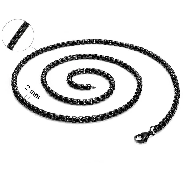 Collana Catenina In Acciaio Inox Da Uomo Donna Girocollo Catena - Foto 9