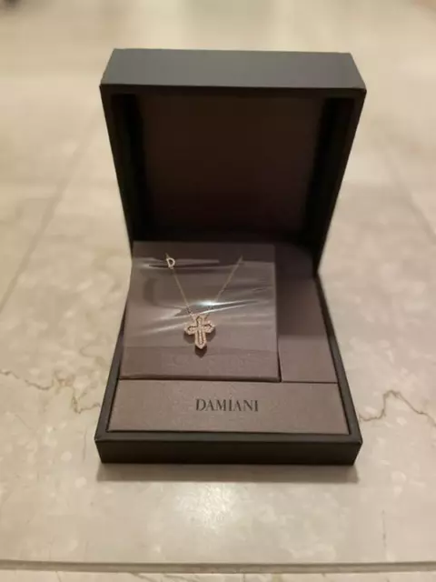Collier Damiani Belle Epoque Diamant Croix Couronne K18PG 240415N