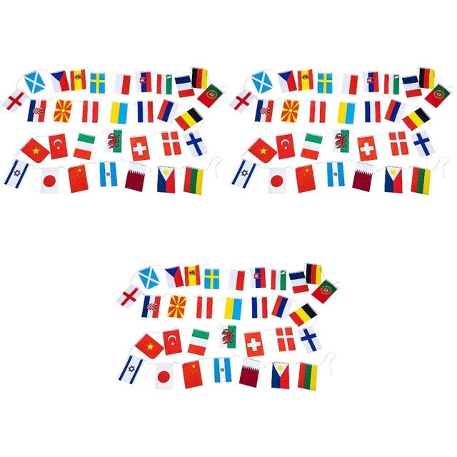 WORLD FLAGS COUNTRY String Flags Country Flags Banner Grand Opening ...