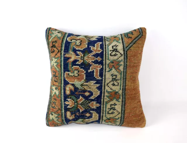 16x16 Ethnic Vintage Turkish Rug Pillow Cover Home Decorative Boho Cushion 4219