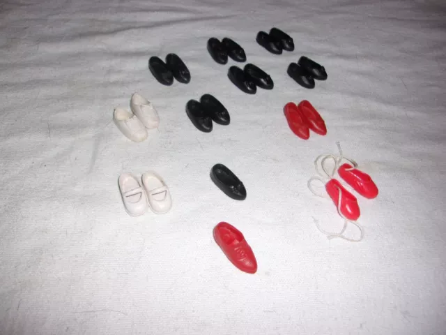 Vintage 50s Ginny Muffie Ginger Virga Pam Madame Alexander Kins Doll Shoes Lot