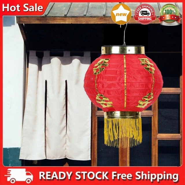 8"" Fabric Lanterns Pub Restaurant Waterproof Lantern with Tassel (1-Piece)