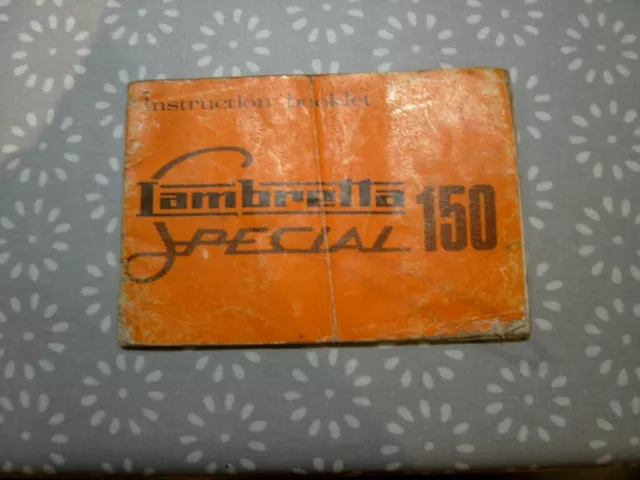 Lambretta 150 Special Instruction Booklet
