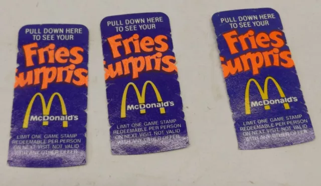 Lot 1980's McDonald's Play "Fries Surprise"