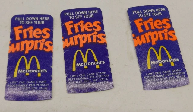 Lot 1980's McDonald's Play "Fries Surprise"