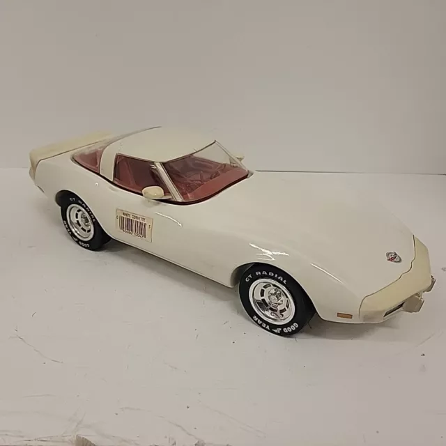 Vintage Jim Beam 1978 White Corvette Empty Whiskey Decanter