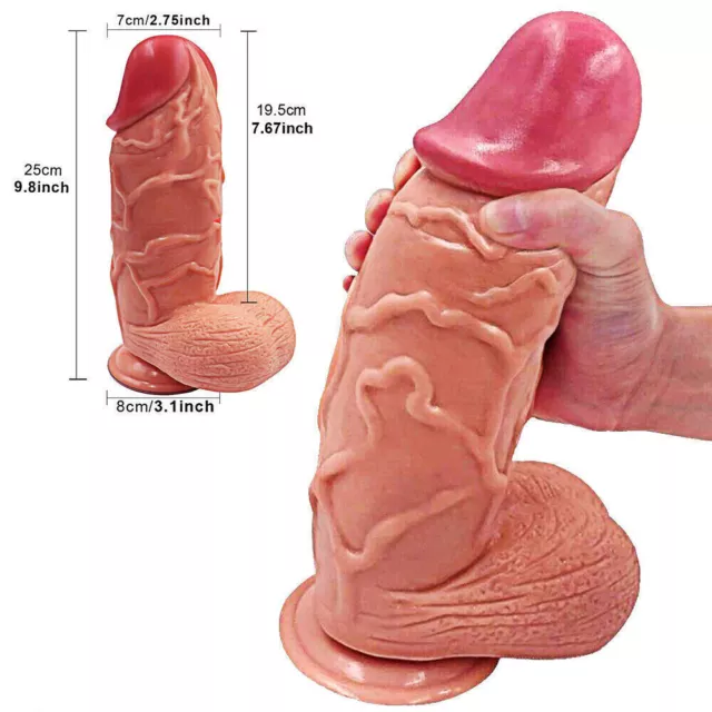 XXL-Extra-Large-Huge-Realistic-G-spot-Anal-Dildo-Cock-with-Balls-Suction-Cup-sex