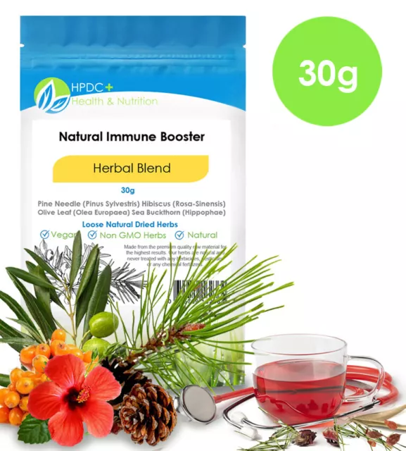 Pine Needle Olive Leaf Hibiscus Sea Buckthorn Herb Blend Immune Shikimic Acid