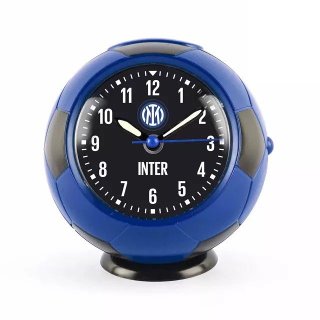 Réveil FC INTER JA7082IN2 Noir Bleu Alarme Horloge de Table