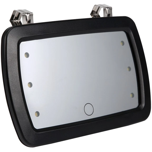 Maquillaje espejo para visera de coche - espejo de sombreado tocador coche fabricación espejo A6M4