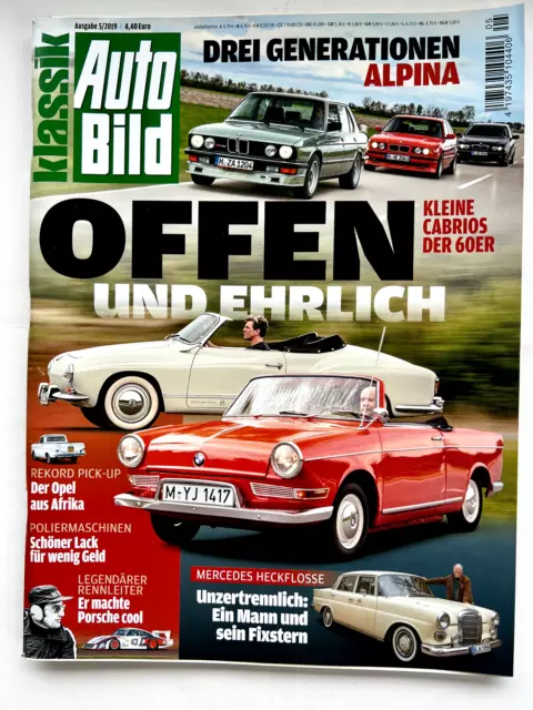 Auto Bild Klassik 05/2019 (Mai 2019), guter Zustand! BMW Alpina, kleine Cabrios