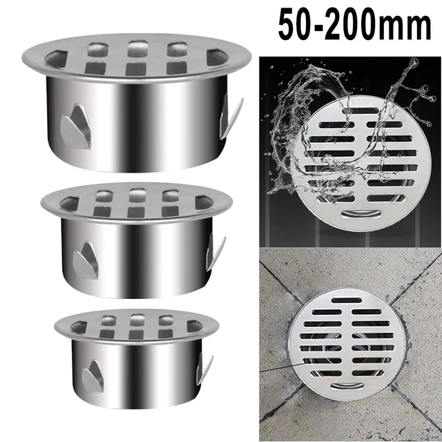 Couvercle de drain de sol en argent durable empêche le colmatage des débris in