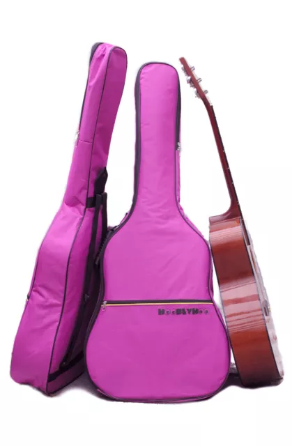 Purple Guitar Case Gig Bag for Acoustic and Classical Guitars