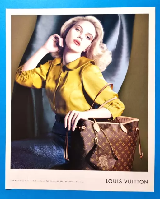 poster advertising Louis Vuitton handbag with Scarlett Johansson actress in  paper magazine from 2007, advertisement, creative advert from 2000s Stock  Photo - Alamy