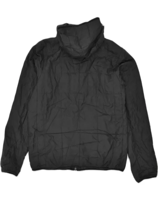 NIKE Womens Hooded Reversible Jacket UK 14 Medium Black Colourblock WD06 2