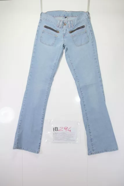 Levis 9491 Stretch (Cod. B294) Tg XS jeans usato Vita Bassa donna Fashion retrò