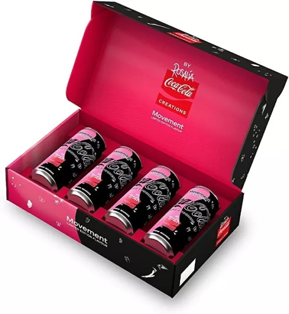 Coca Cola Cans Lattine Italia Italy,Move Rosalia Coke Zero box set movement