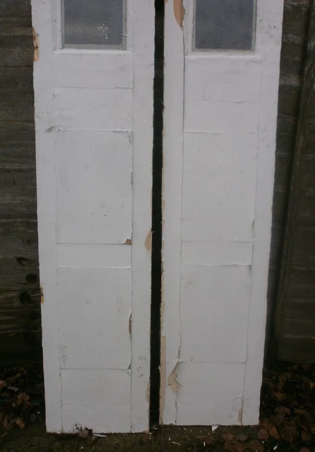 Antique front door side panels 7