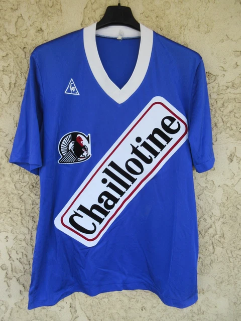 Maillot A.S SAINT-ETIENNE 1980 LE COQ SPORTIF vintage COUPE UEFA shirt jersey S