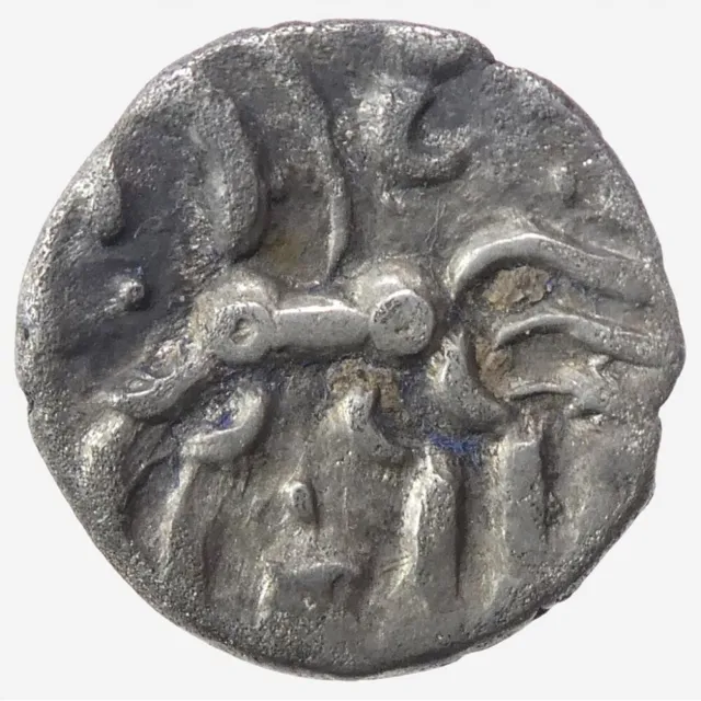 Celtic Iron Age Dobunni Tribe Silver Unit, Cotswold Eagle Type B