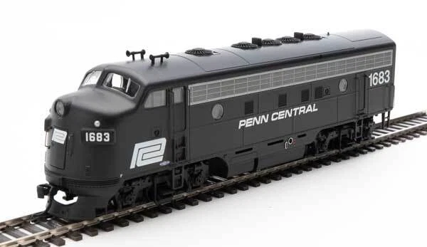 Walthers HO Scale EMD F7A-B Set (Standard DC) Penn Central/PC #1683/3464