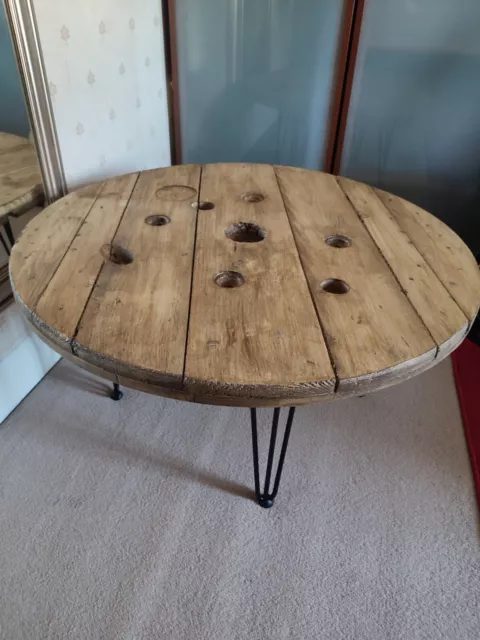 WOODEN CABLE REEL , Upcycle Garden Coffee Table Project £14.00 - PicClick UK