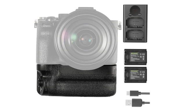 NEEWER Vertical Battery Grip Replacement for VG-C4EM with Two NP-FZ100 Batteries