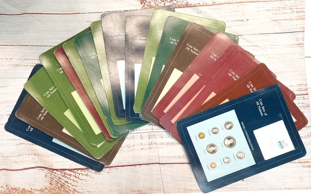 18 - Coin Sets Of All Nations Sets WITH CHINA Franklin Mint - FREE SHIPPING