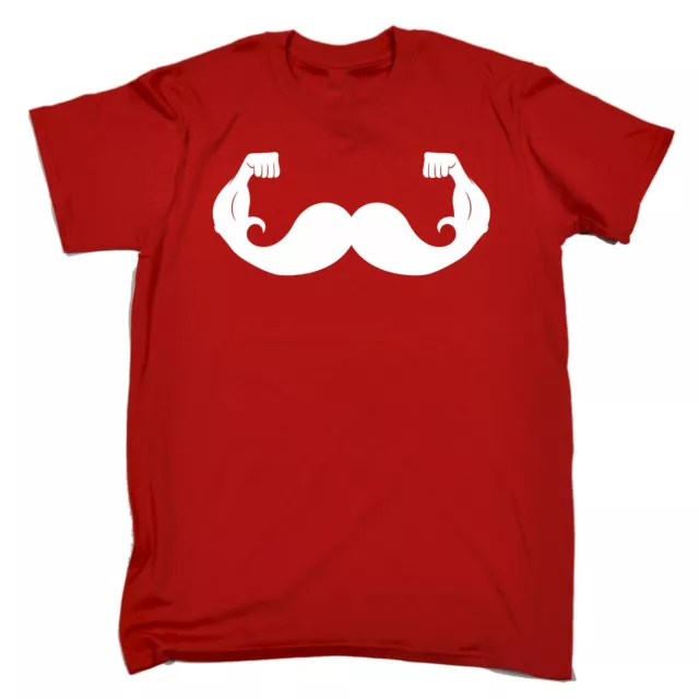 Moustache Game Strong MENS T-SHIRT tee birthday gift hipster gym muscle funny