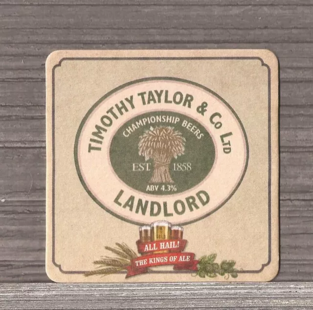 All Hail The Kings of Ale Series Timothy Taylor Brewery Beer Coaster-32443