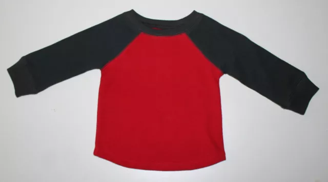 Jumping Beans, 9 Monate, rot/anthrazit Thermo Shirt, neu ohne Etikett
