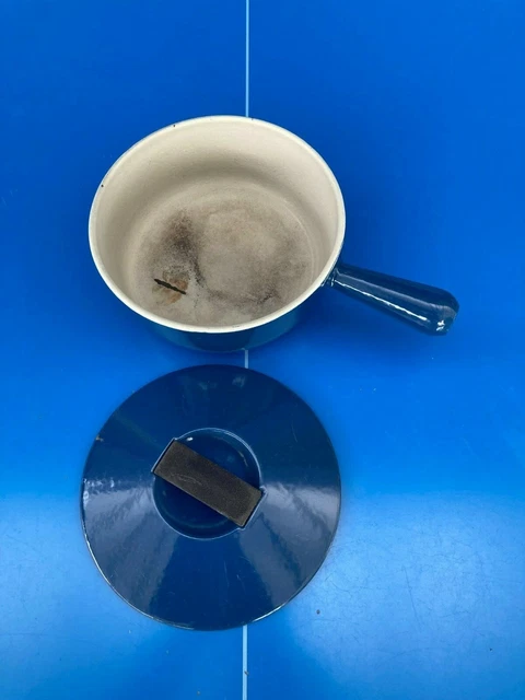 LE CREUSET SERVICE A FONDUE Poêlons EN FONTE BLEU COMPLET