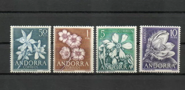 Principato d'Andorra(spagnola) 1966 Fiori del principato MNH N5013