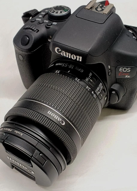 CANON EOS KISS X8i Double Zoom Kit 18-55mm 55-250mm IS STM Working