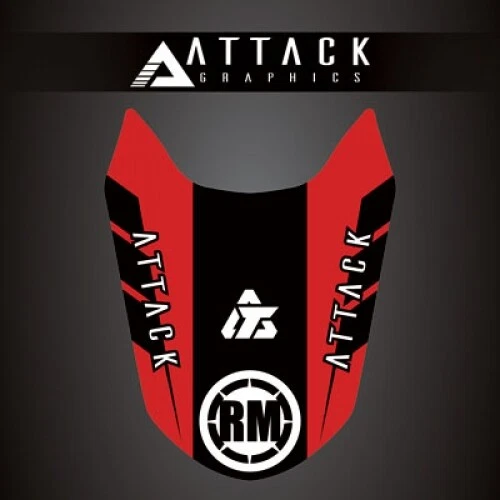 Attack Graphics Renegade Front Fender Decal Red 207-123-0006