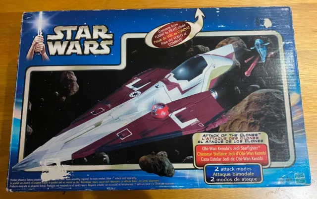 Star Wars Obi-Wan Kenobi Jedi Starfighter - Hasbro 2001 Attack of the Clones