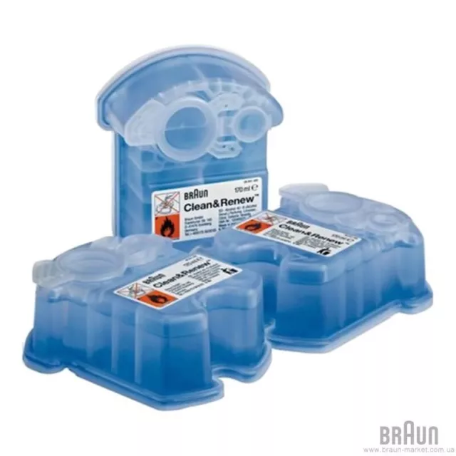 Braun Cleaning Fluid Clean & Renew Cartridges (5+1 units